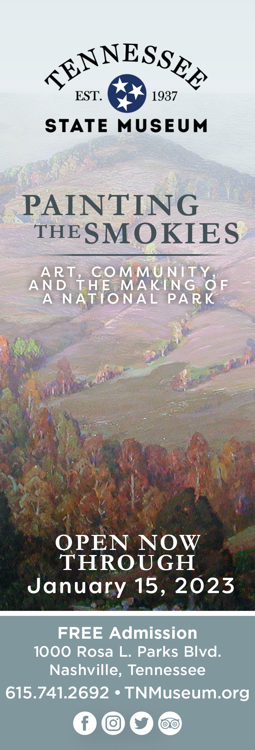 PaintPainting the Smokies Ad - 2022; Print ad in the Tennessee Home and Farm Journal.