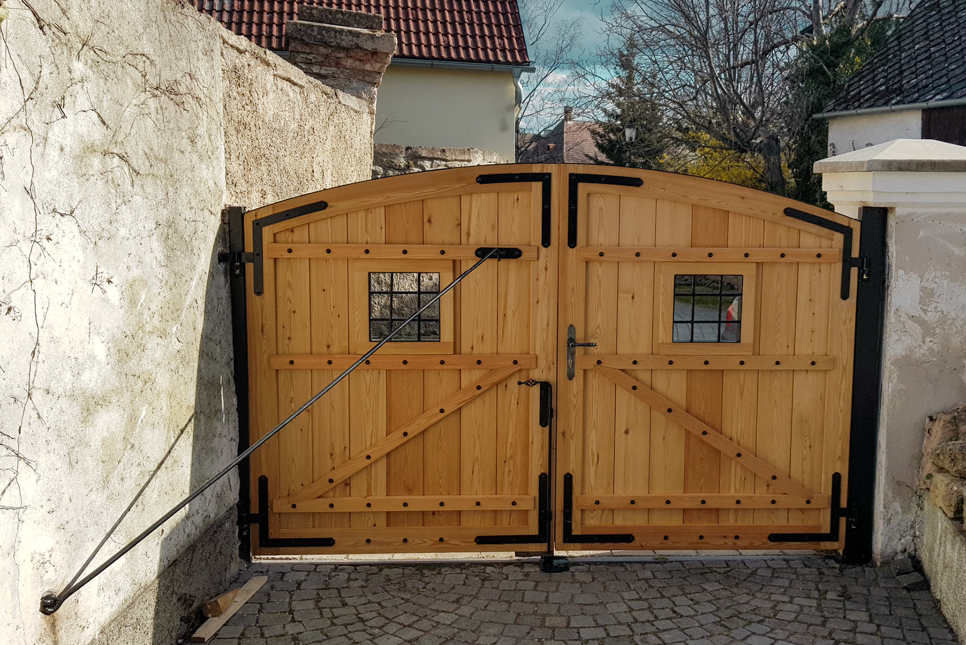 Gartentor Ansicht von Innen