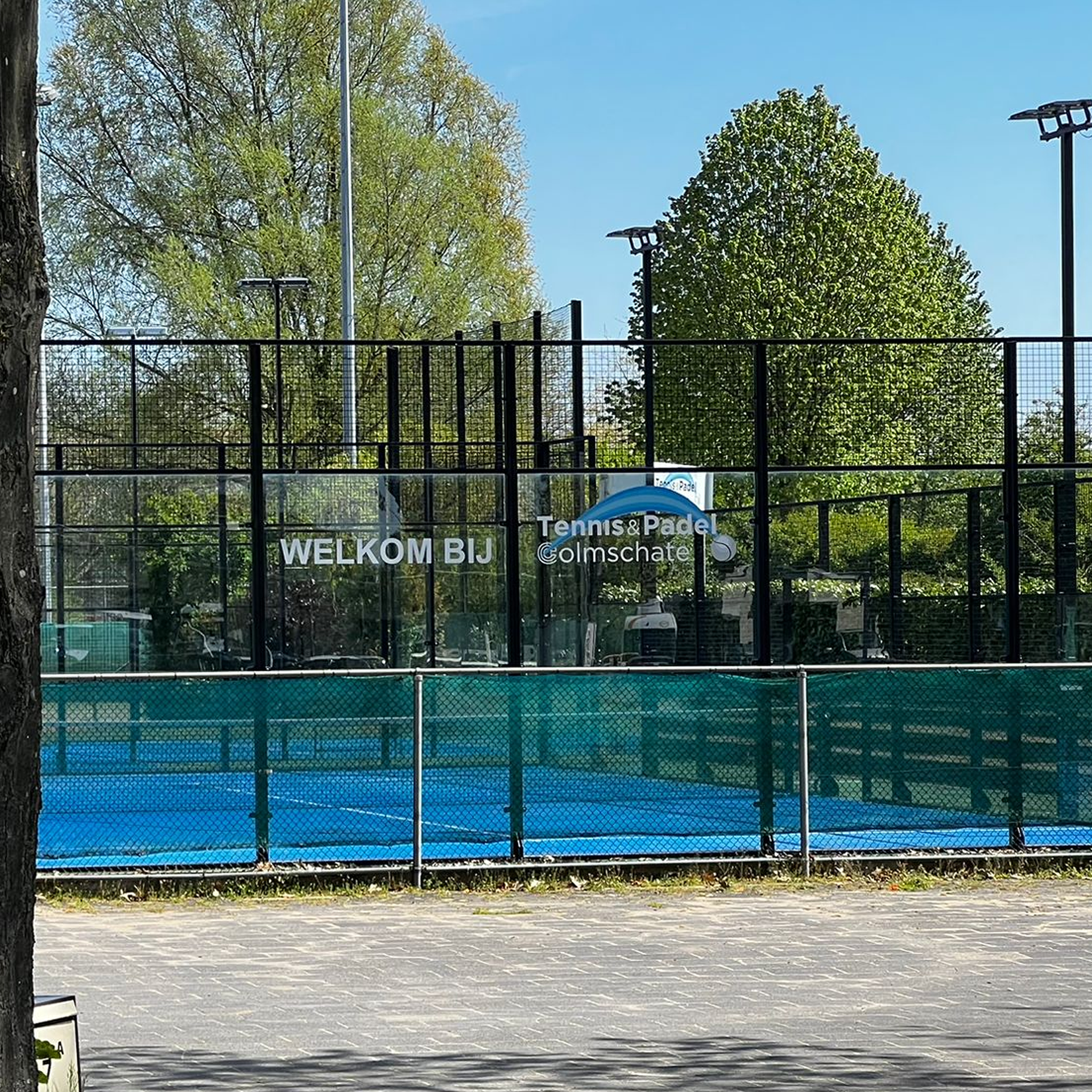 On the tennis court