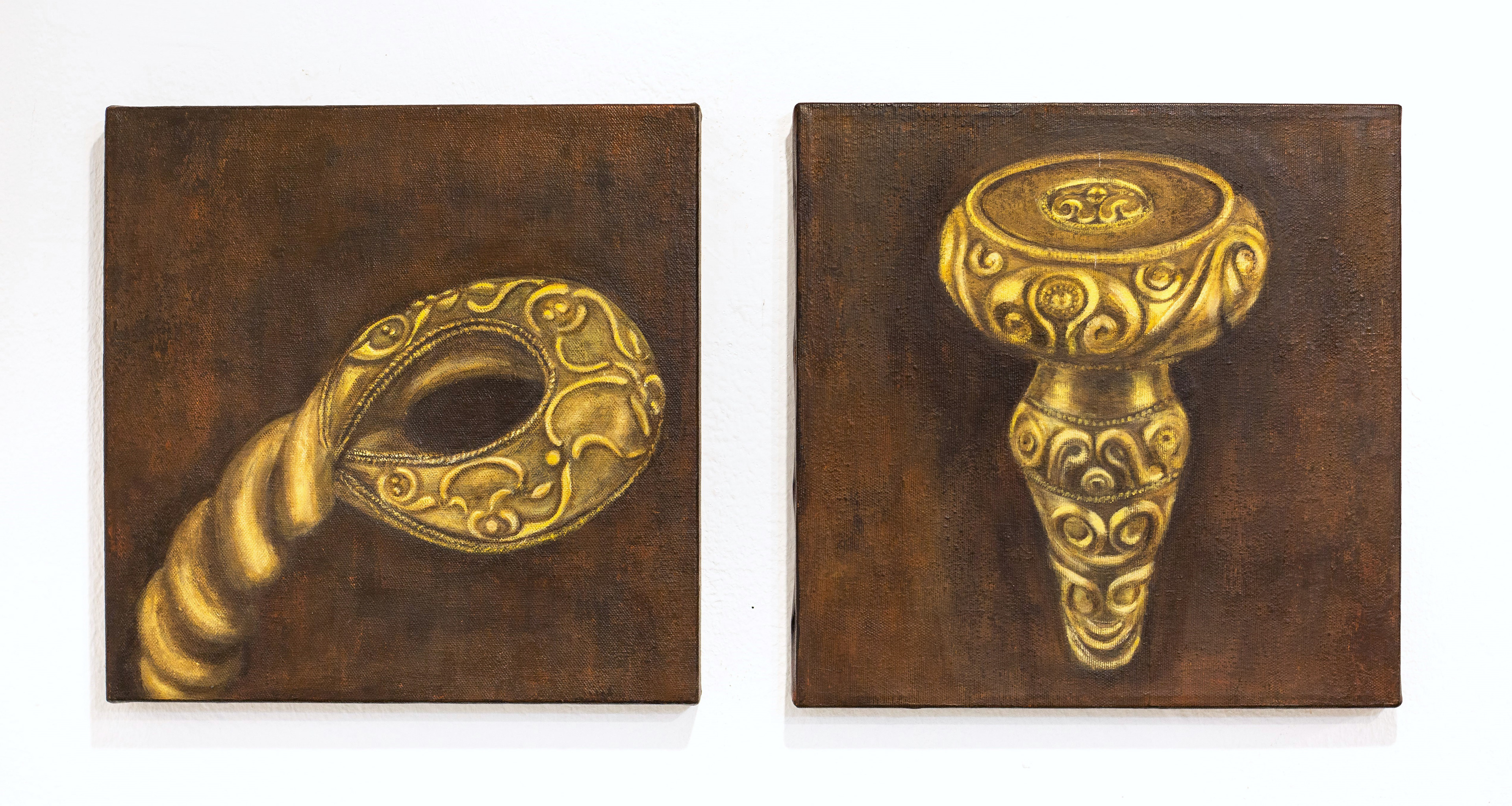 Acrylic on Canvas 30*30 cm (2 Pieces)
