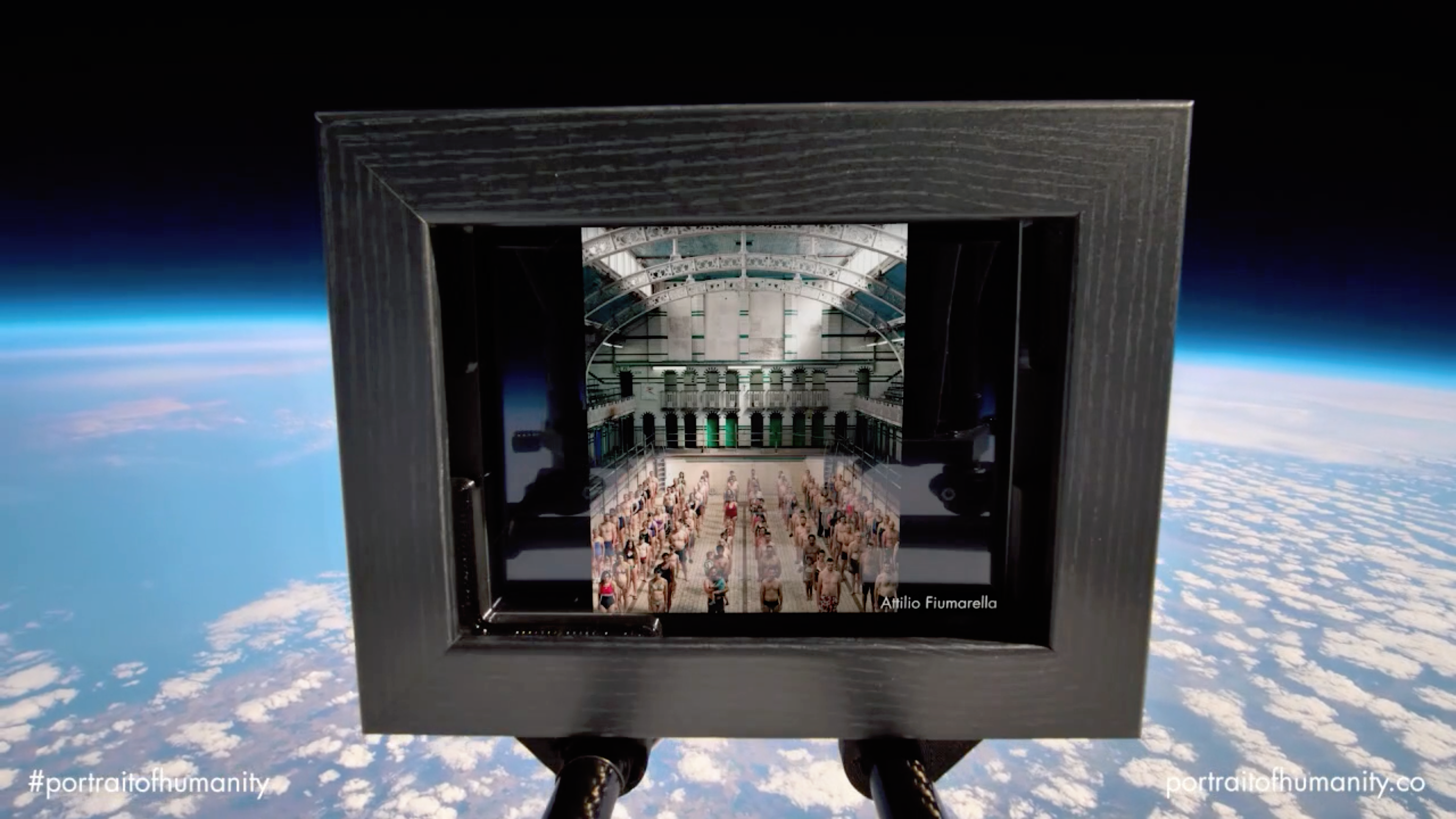  EXHIBITION Launched in the Space.  06.10.2020 "Portrait of Humanity", Sent into Space, The Space.