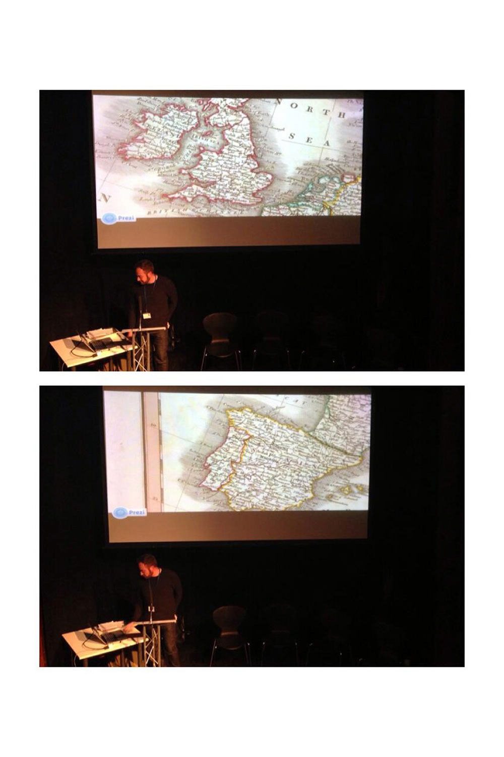 TALK 25.03.2014 SOME CITIES....A WORK IN PROGRESS: WITH PHOTOGRAPHERS ATTILIO FIUMARELLA AND STEPHEN BURKE Hexagon Theatre - MAC Birmingham photo: © Ines Elsa Dalal