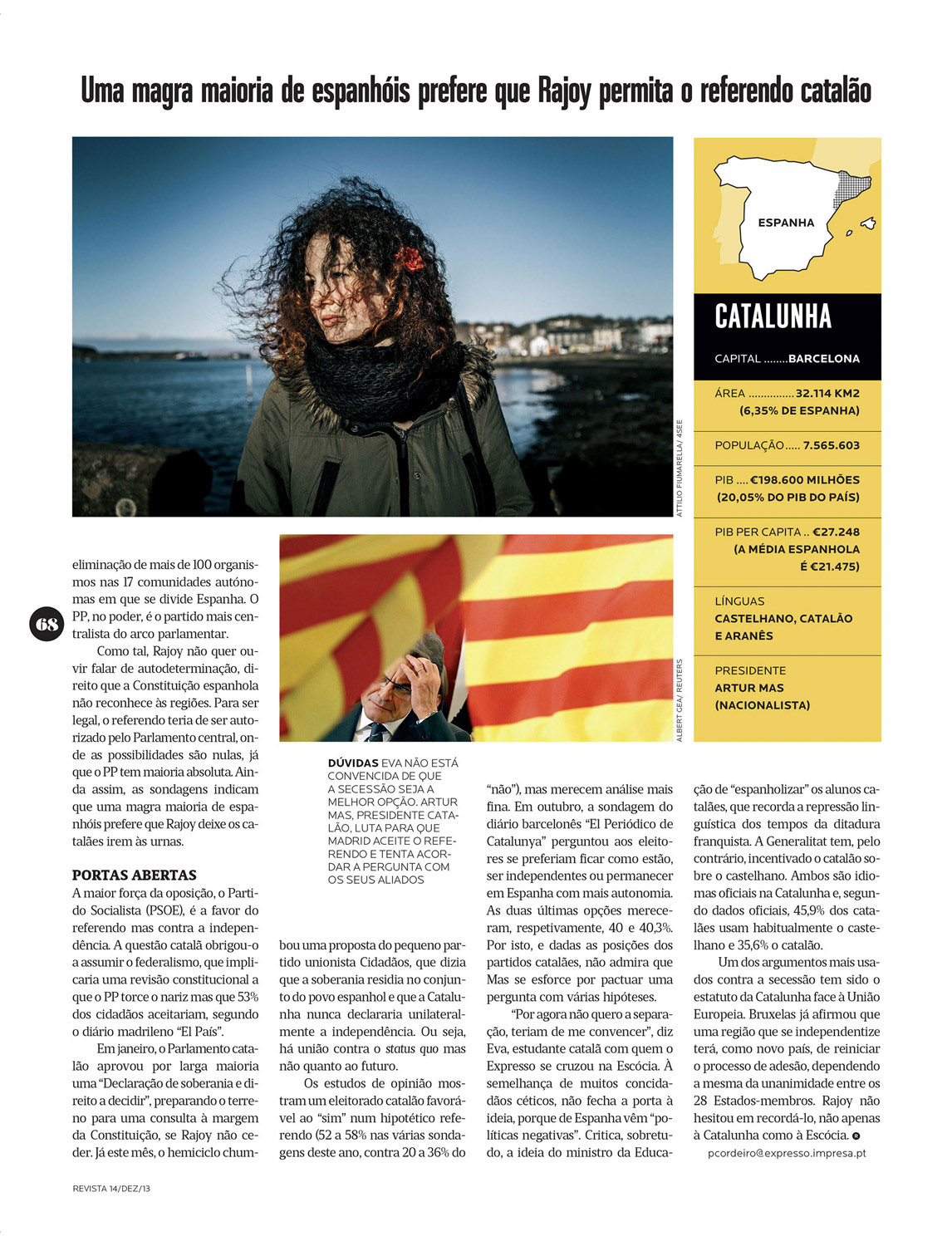 REVISTA MAGAZINE (Expresso) 14.12.2013