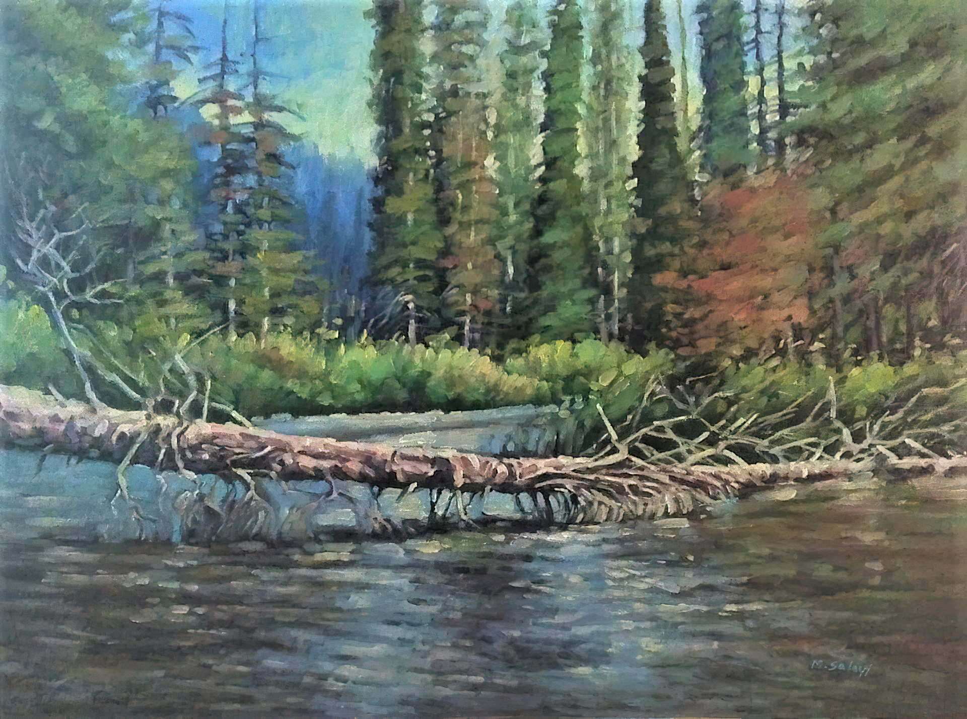 Crossing Access: 18x24" Oil on Hardboard