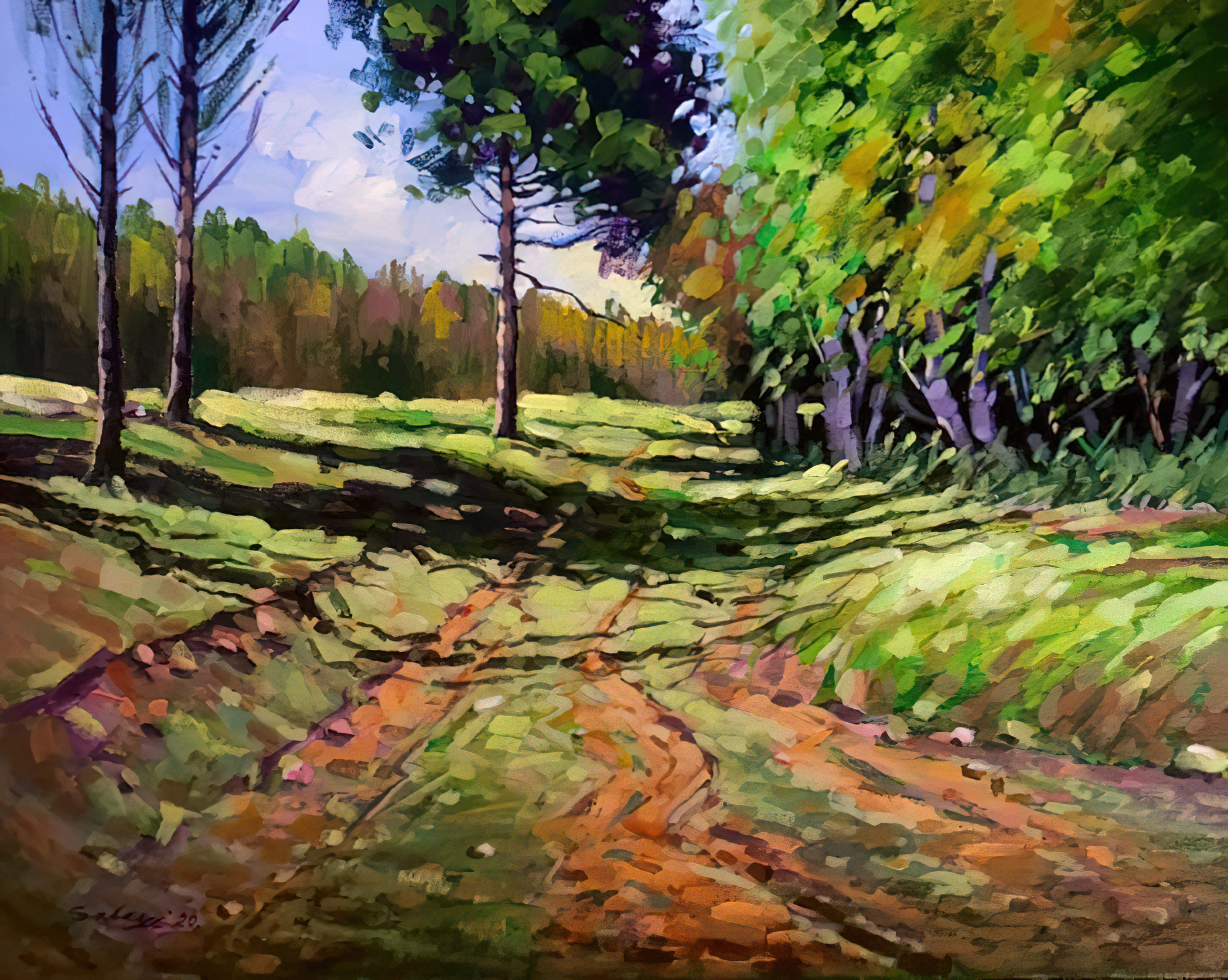 Spring Lights: 16x20" Acrylic on Canvas