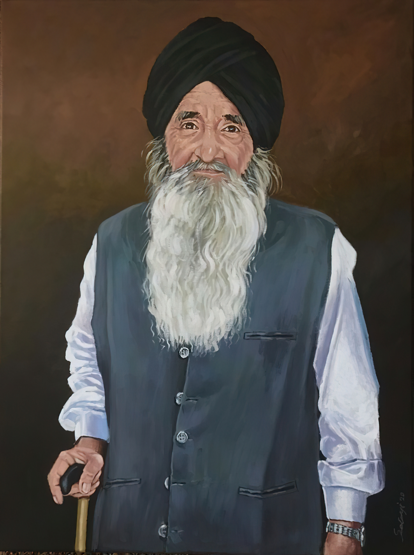 Commission Portrait: 18x24" Acrylic on Canvas (Private Collection)