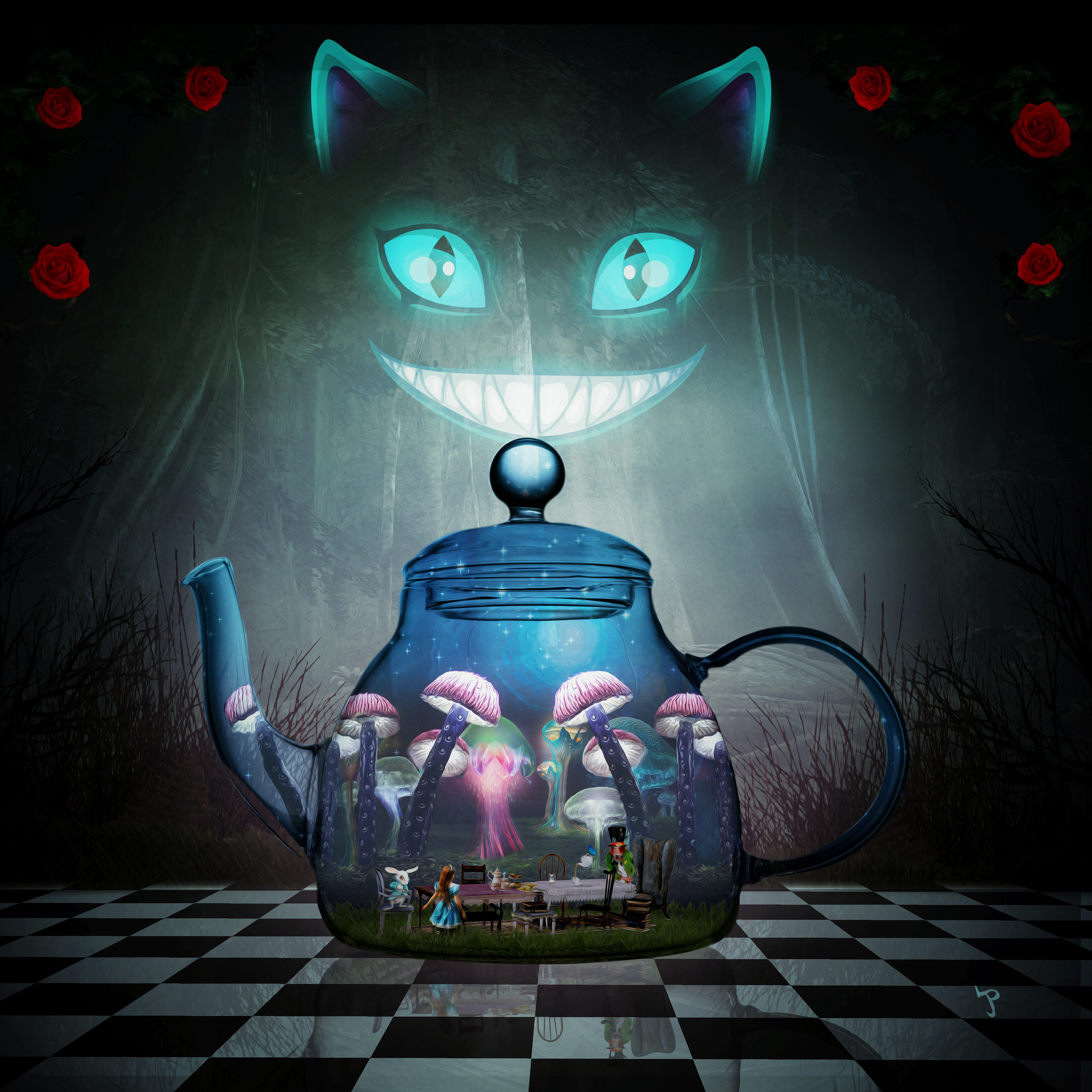 Alice in a Teapot