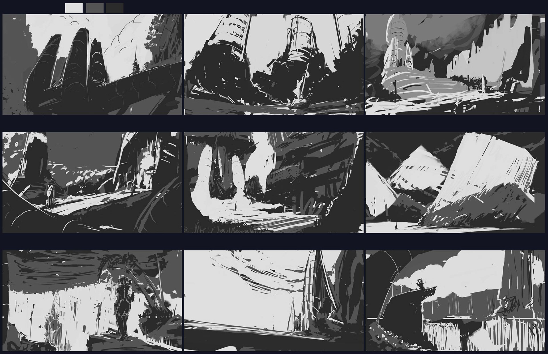 Miguel Sierra Composition Thumbnails