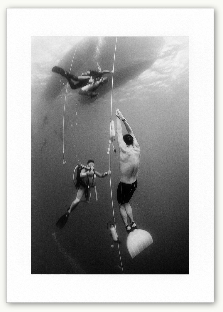 Steve Hanson photography Free diver, Turks & Caicos Islands, BWI.