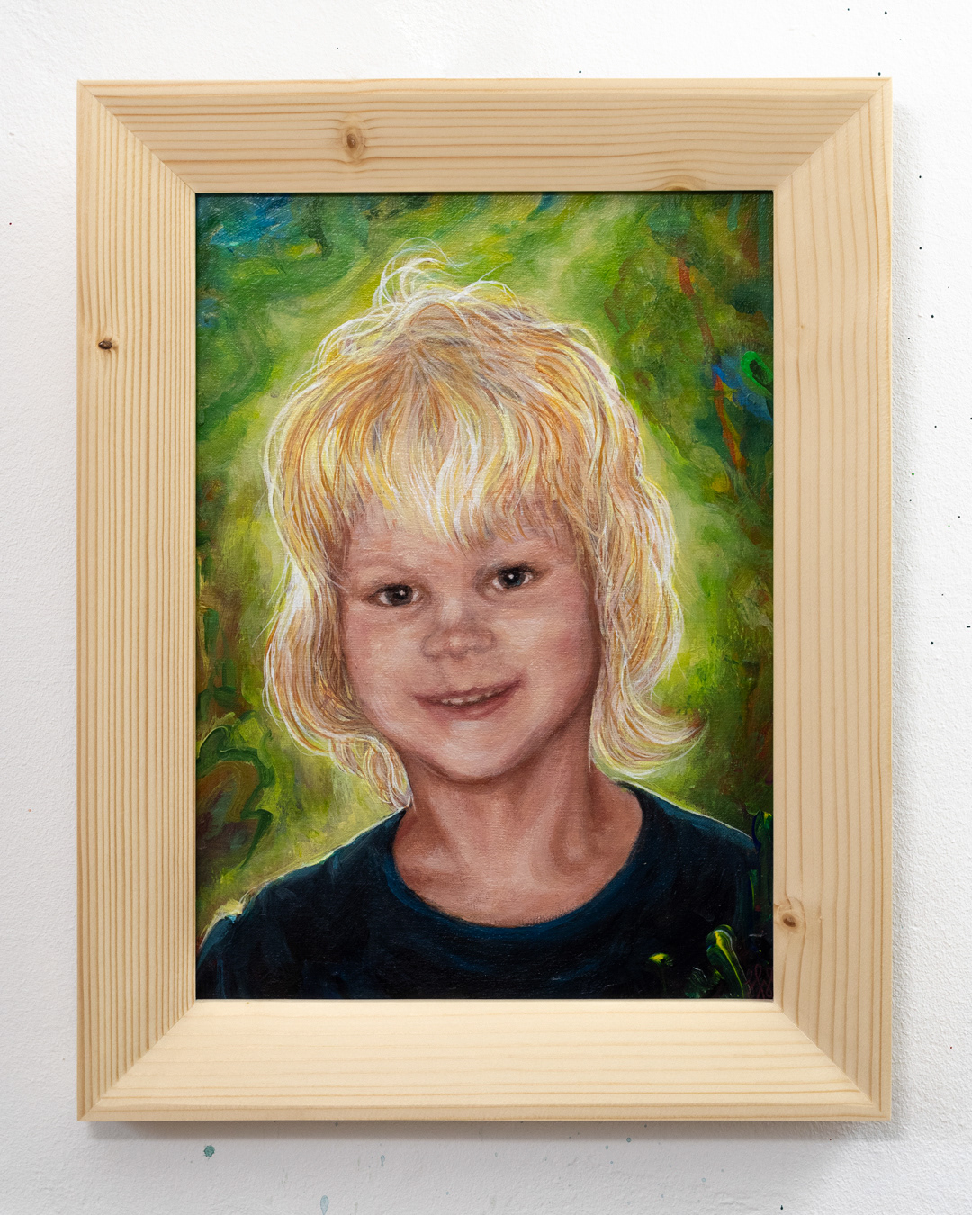 Kleiner Bruder – 2024, Acryl auf Leinwandboard, 22 x 30 cm