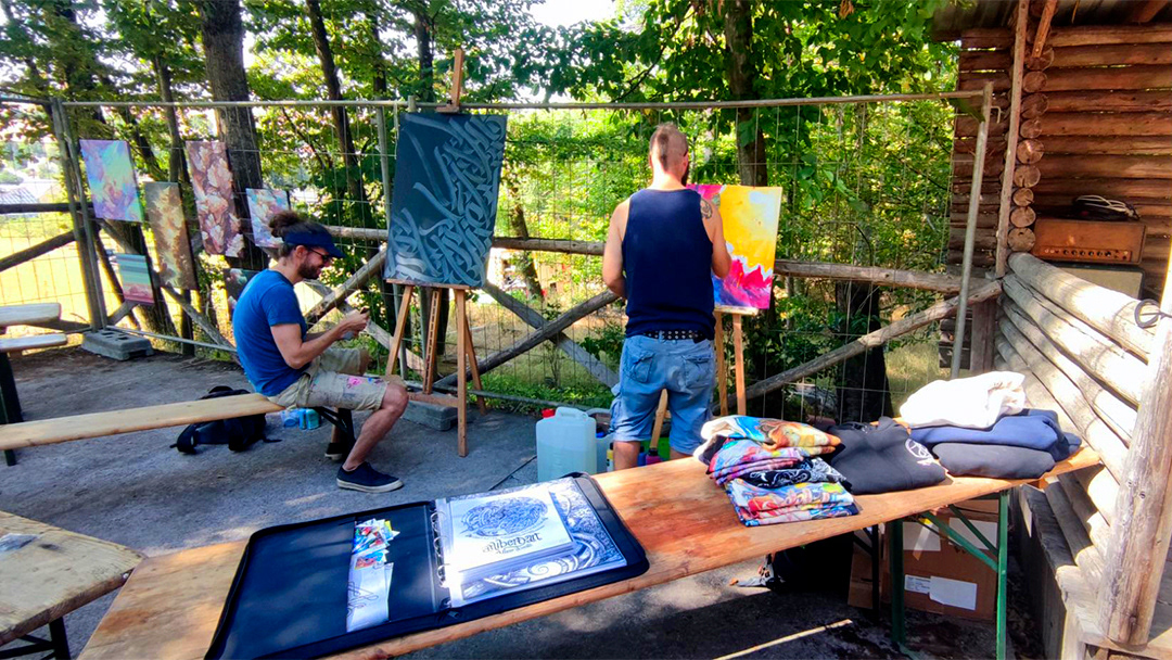 Voodrock 2022, Live Painting Ecke