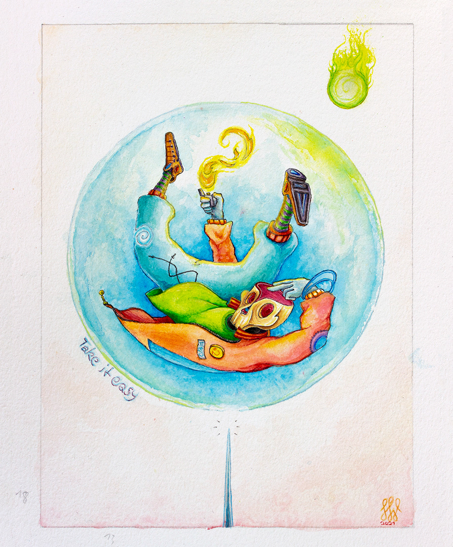 Take it easy 2, Aquarell