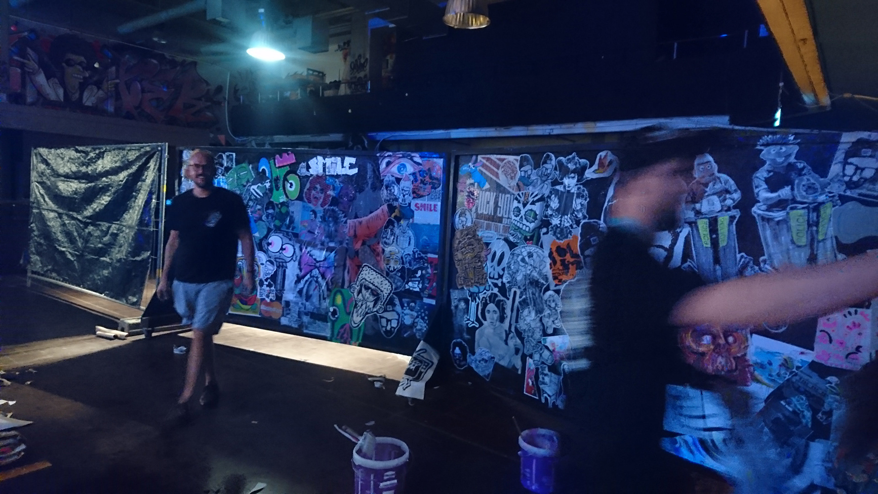 Paste up Action mit SiT, Dawgtor und BonaBerlin
