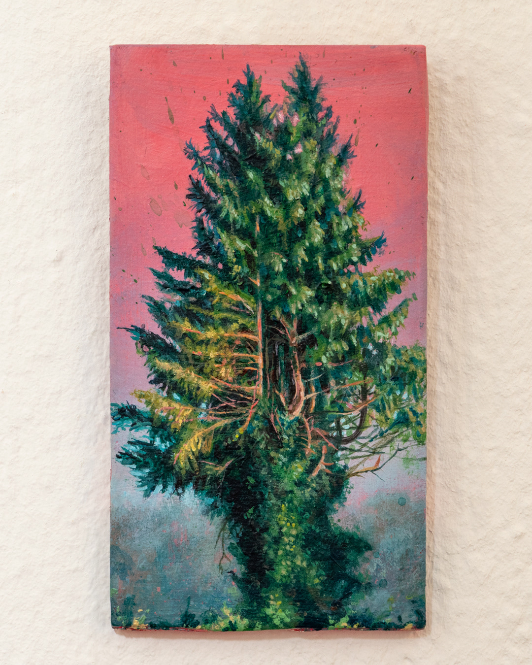 Sonnenuntergang - 2026, Acryl auf MDF, 12,5×6,7 cm VERKAUFT