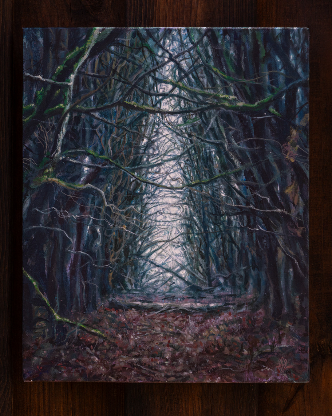 Portal 4 - 2026, Acryl auf Leinwand, 24×30 cm