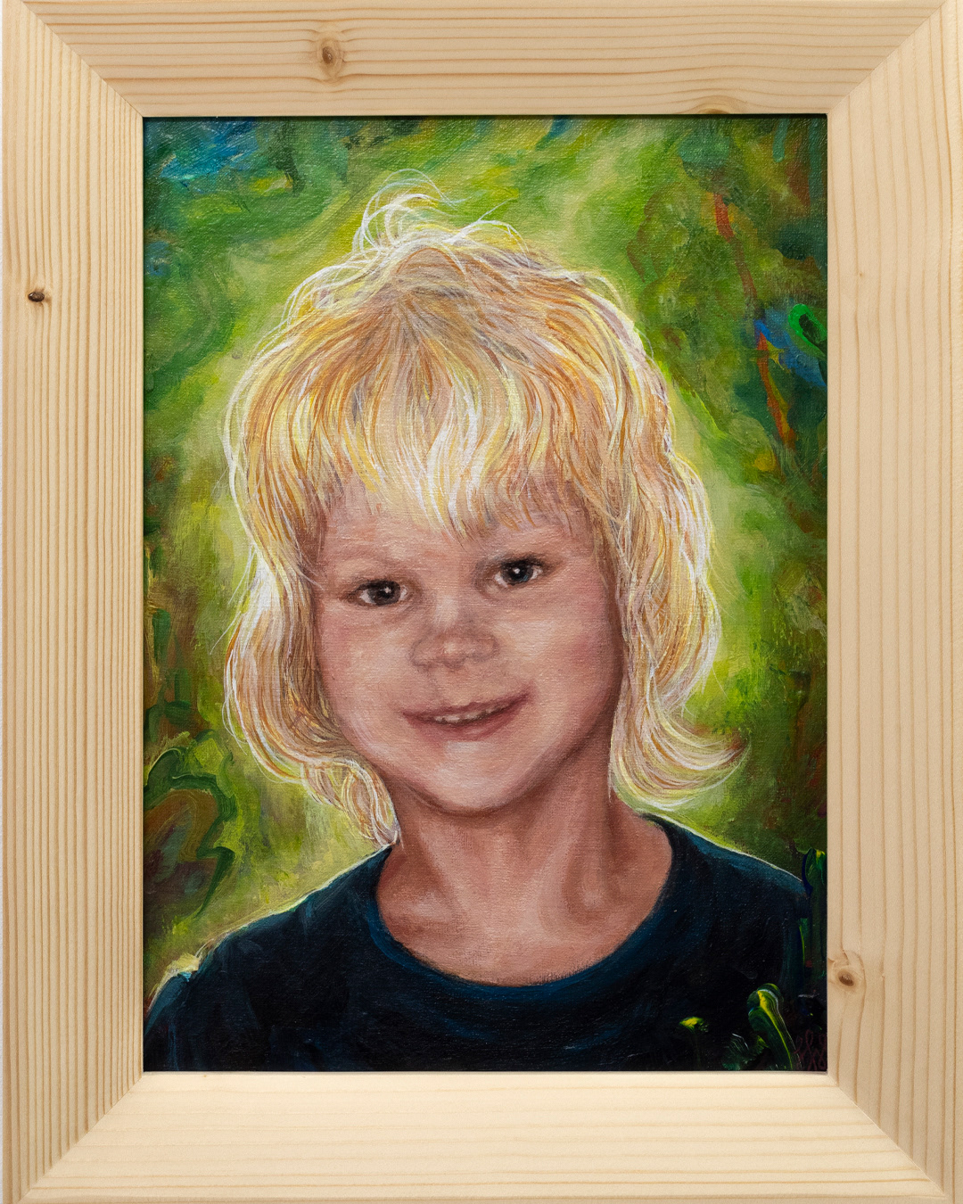 Kleiner Bruder – 2024, Acryl auf Leinwandboard, 22 x 30 cm