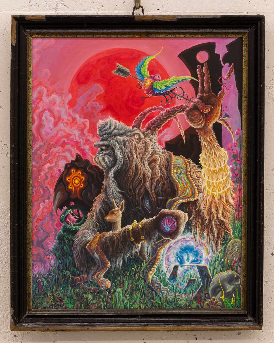 Disruption- 2025, Acryl auf MDF, 49×39 cm inkl. Rahmen  