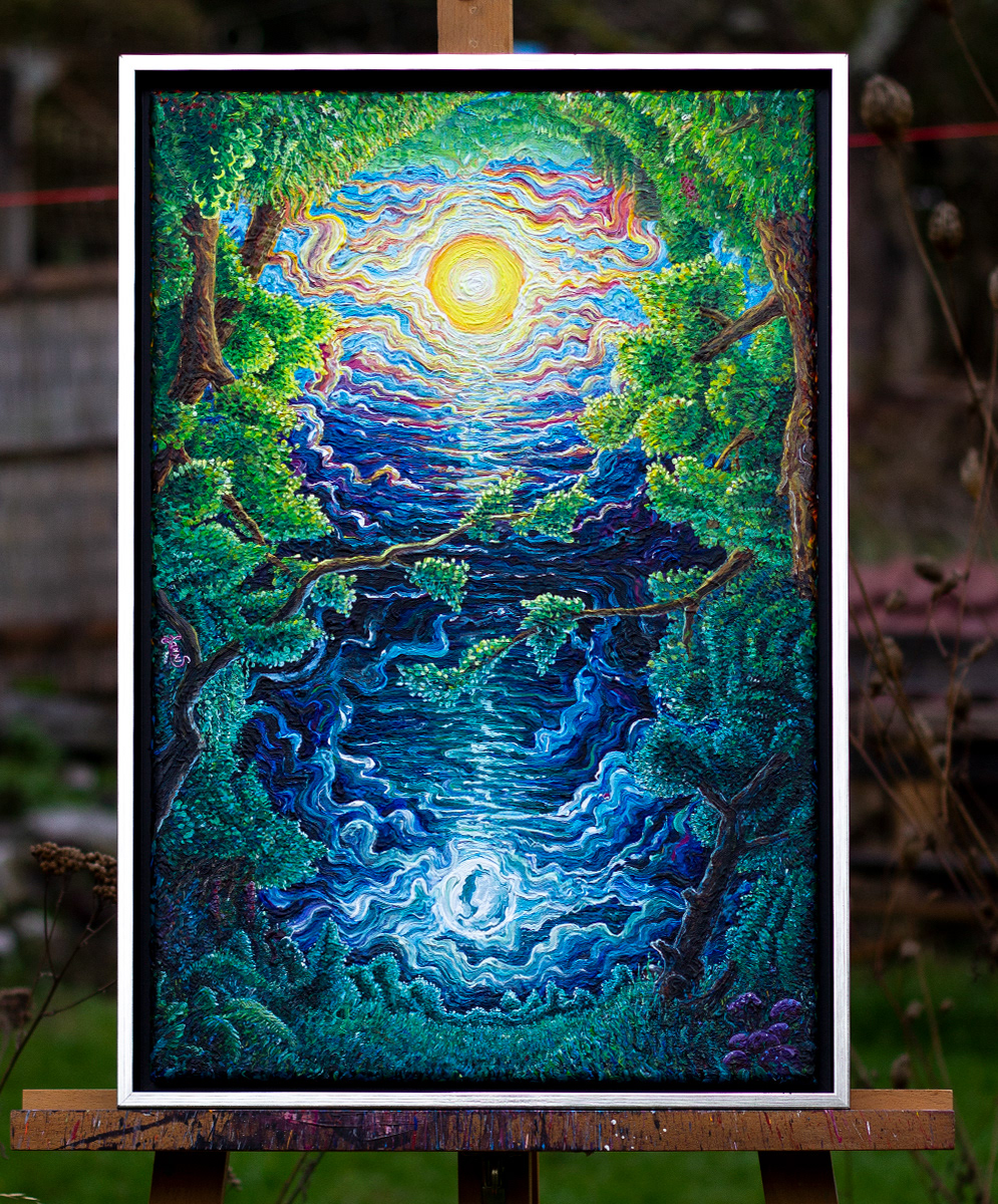 Dualität - 2020, Acryl auf Leinwand, 60×40 cm