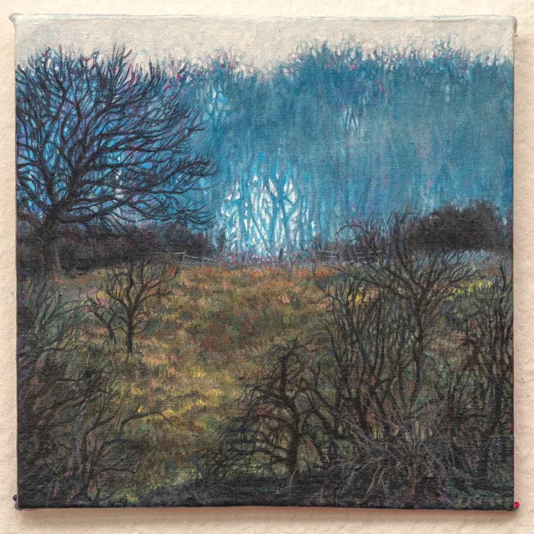 Portal 3 - 2026, Acryl auf Leinwandboard, 13,5×13,5 cm