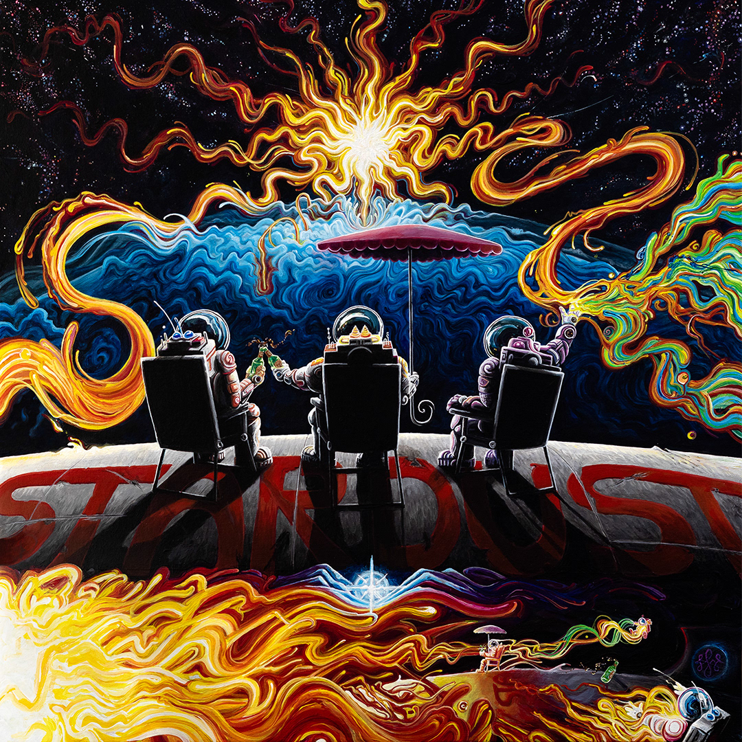 Stardust, Acryl auf Leinwandboard, 67x67cm
