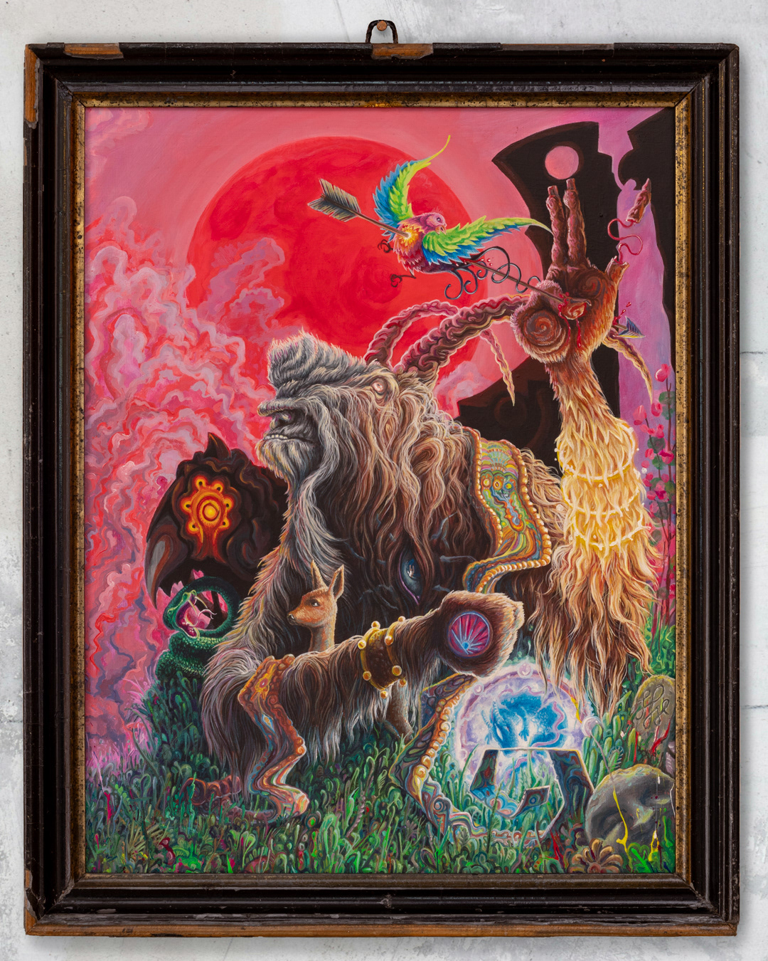Disruption- 2025, Acryl auf MDF, 49×39 cm inkl. Rahmen
