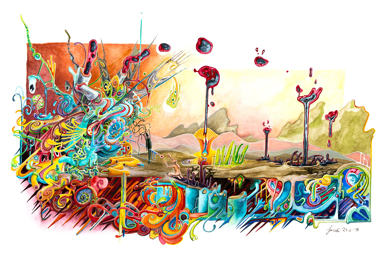 Meet your Maker - Aquarelle und Gouache