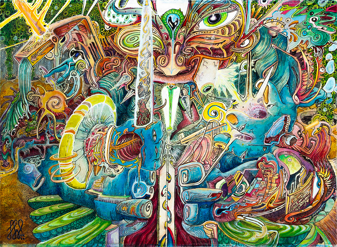 Peace in Chaos - Mixed Media