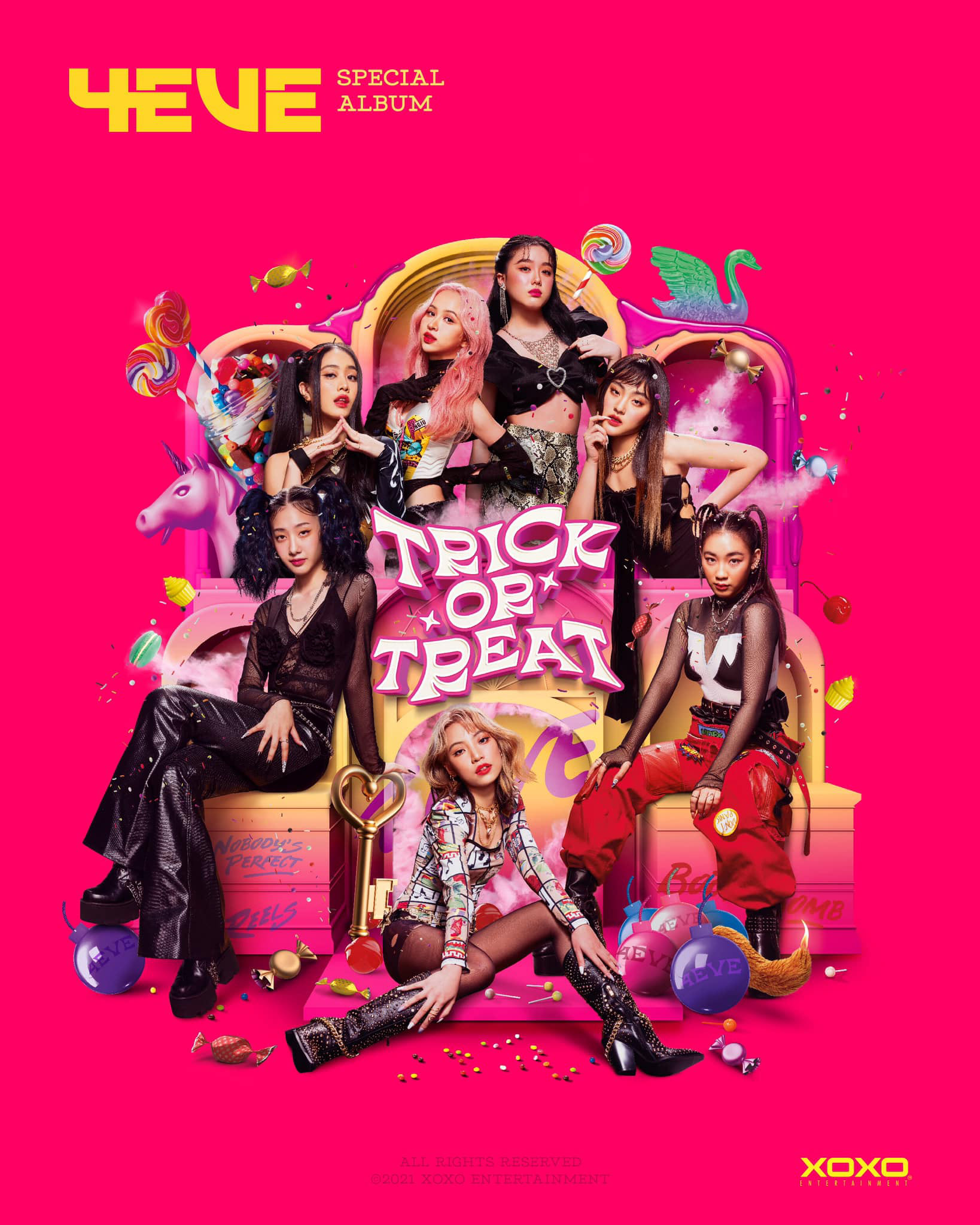 4EVE Special Album Boxset “Trick or Treat” Create art direction of mini album.