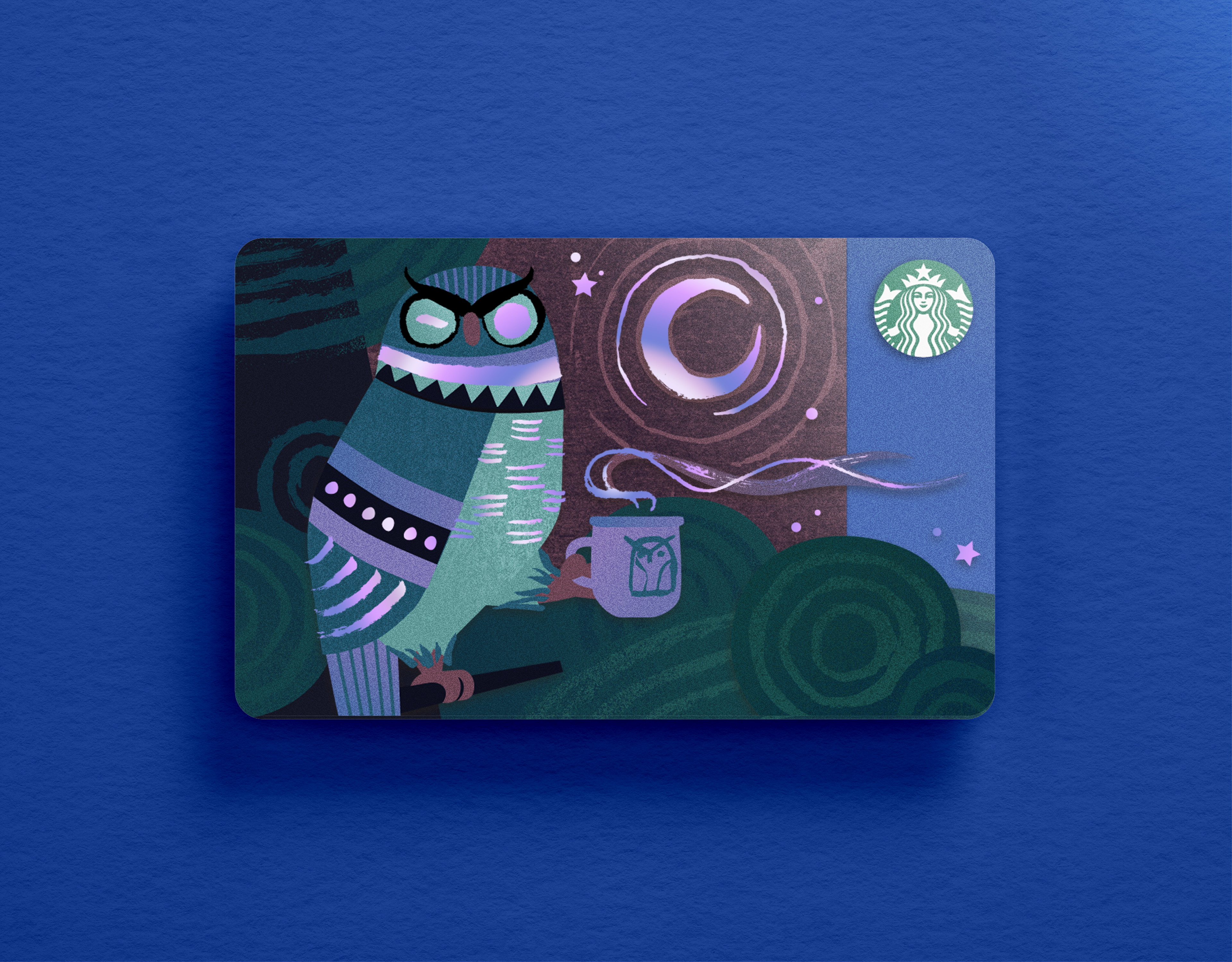 starbucks coffee gift card design and illustration mockup by chelsea wirtz studio