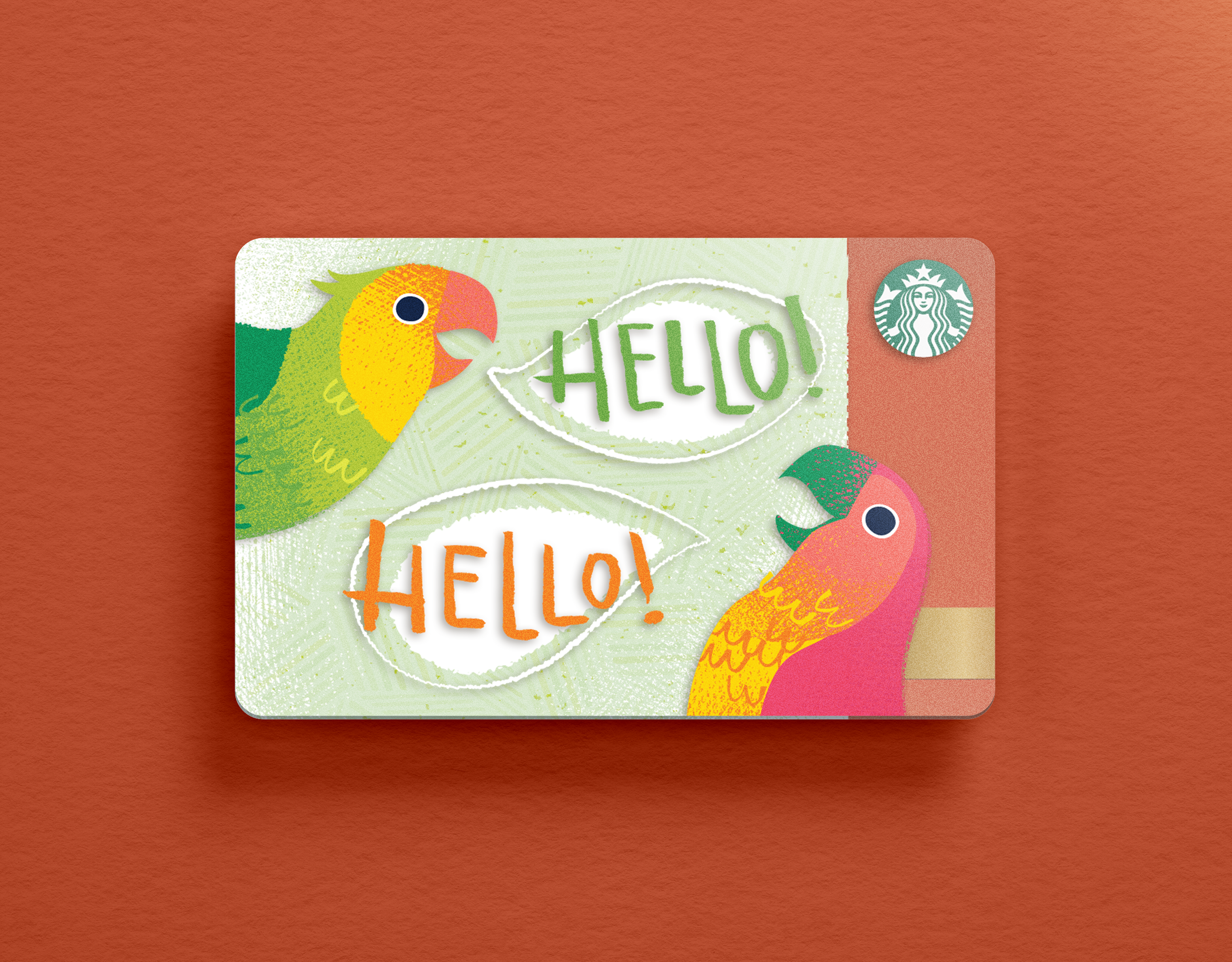 starbucks coffee gift card design and illustration mockup by chelsea wirtz studio