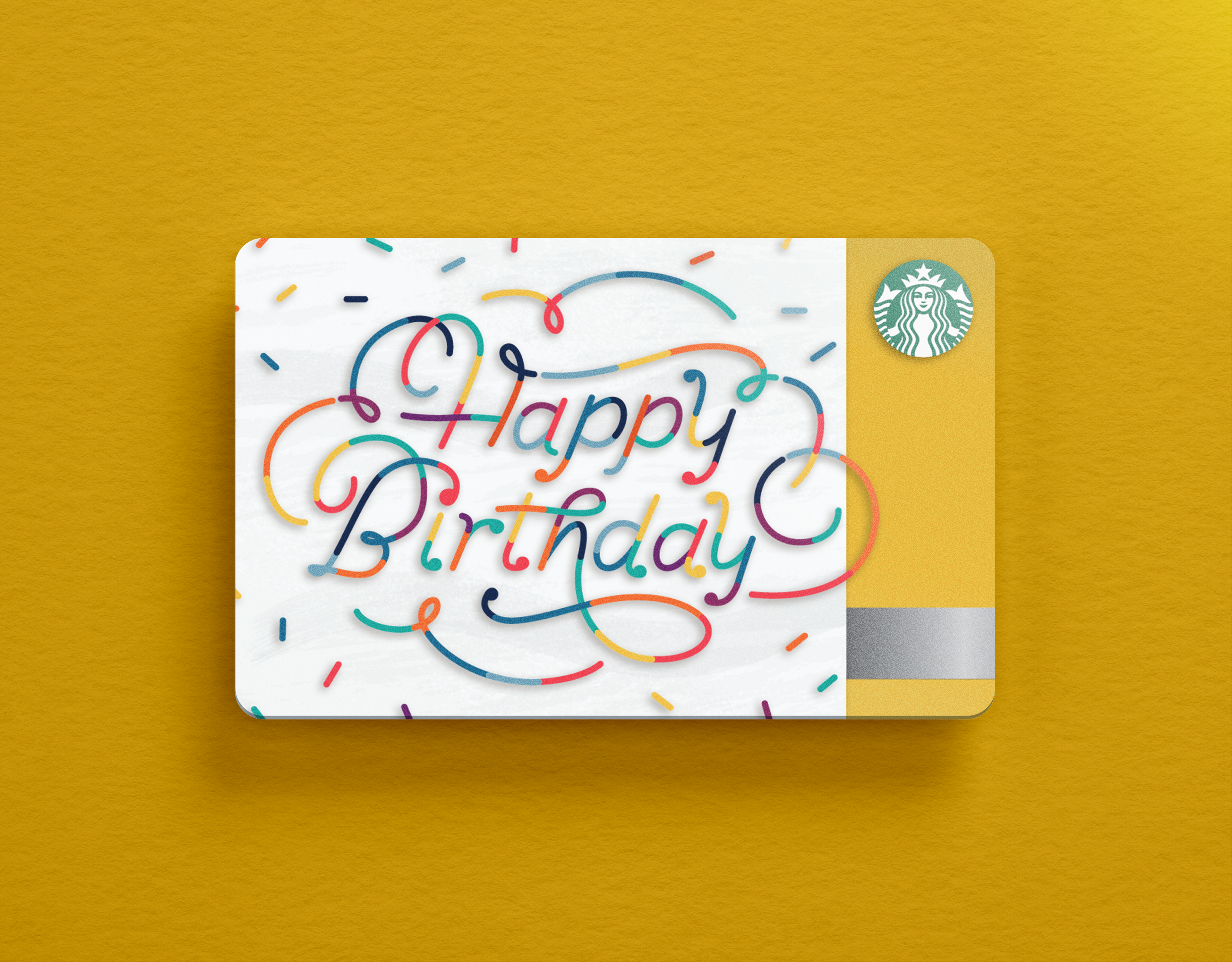 starbucks coffee gift card design and illustration mockup by chelsea wirtz studio