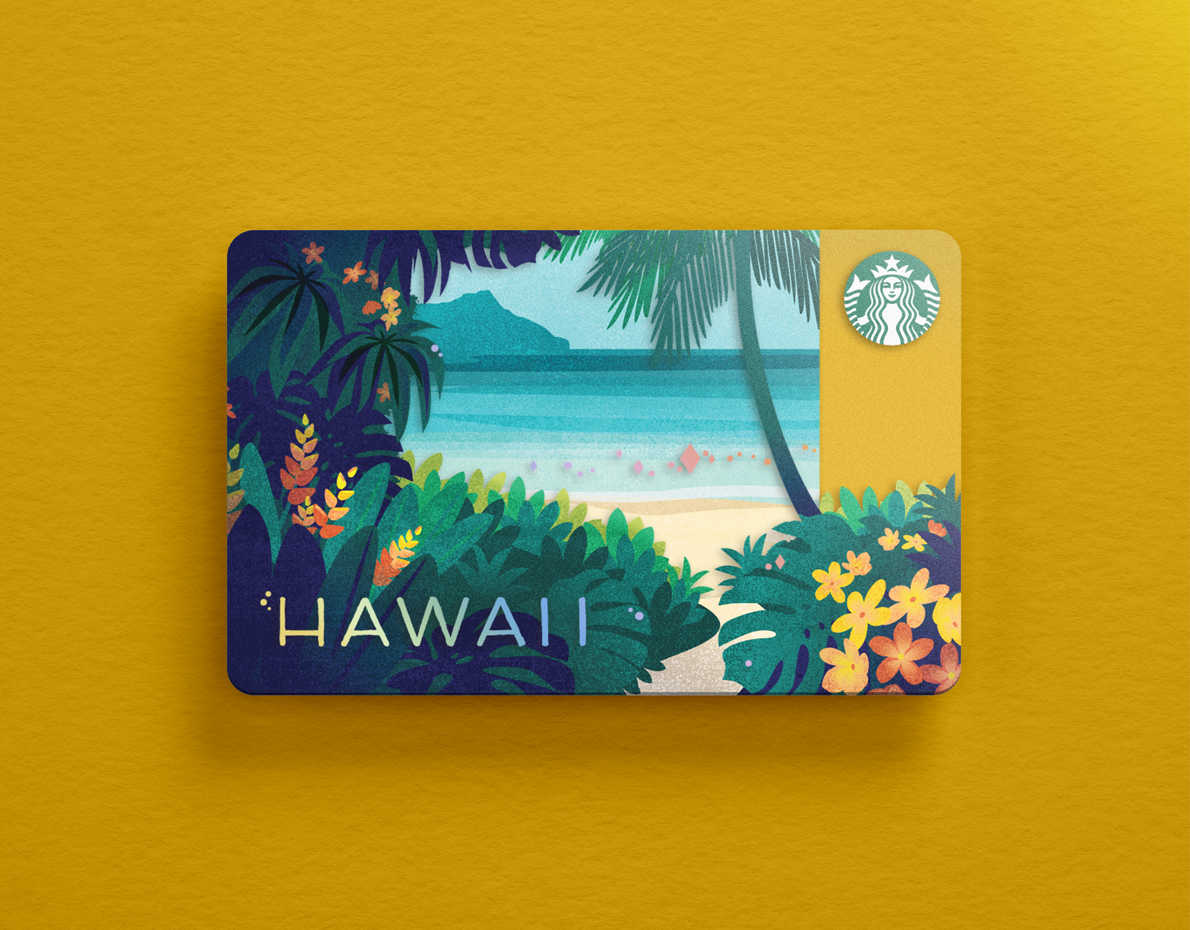 starbucks coffee gift card design and illustration mockup by chelsea wirtz studio