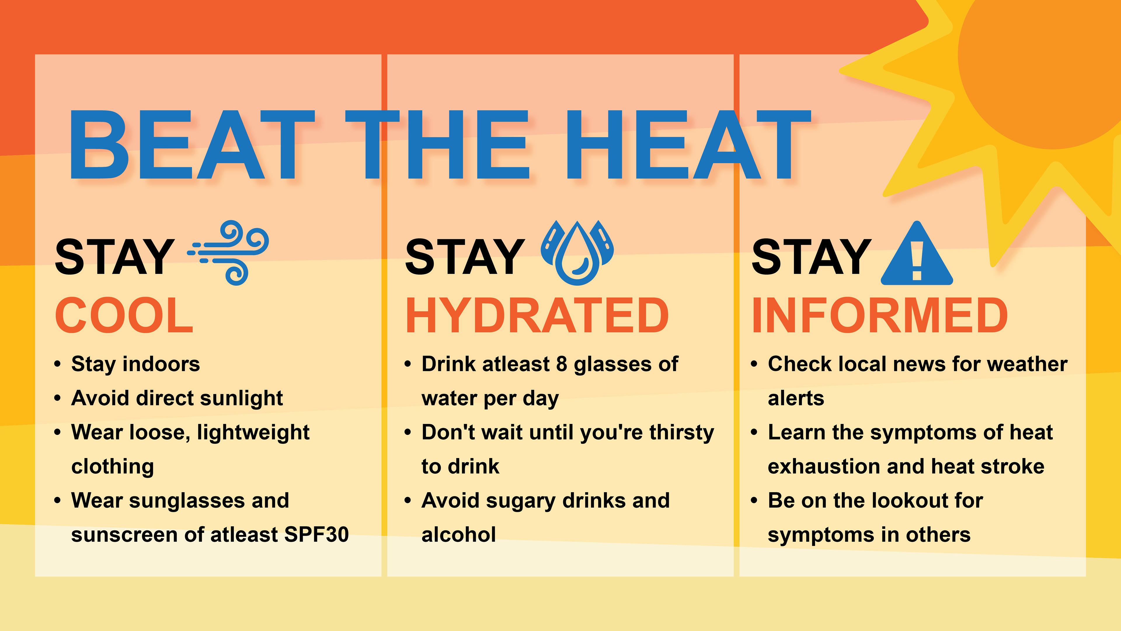 Beat The Heat TV Graphic