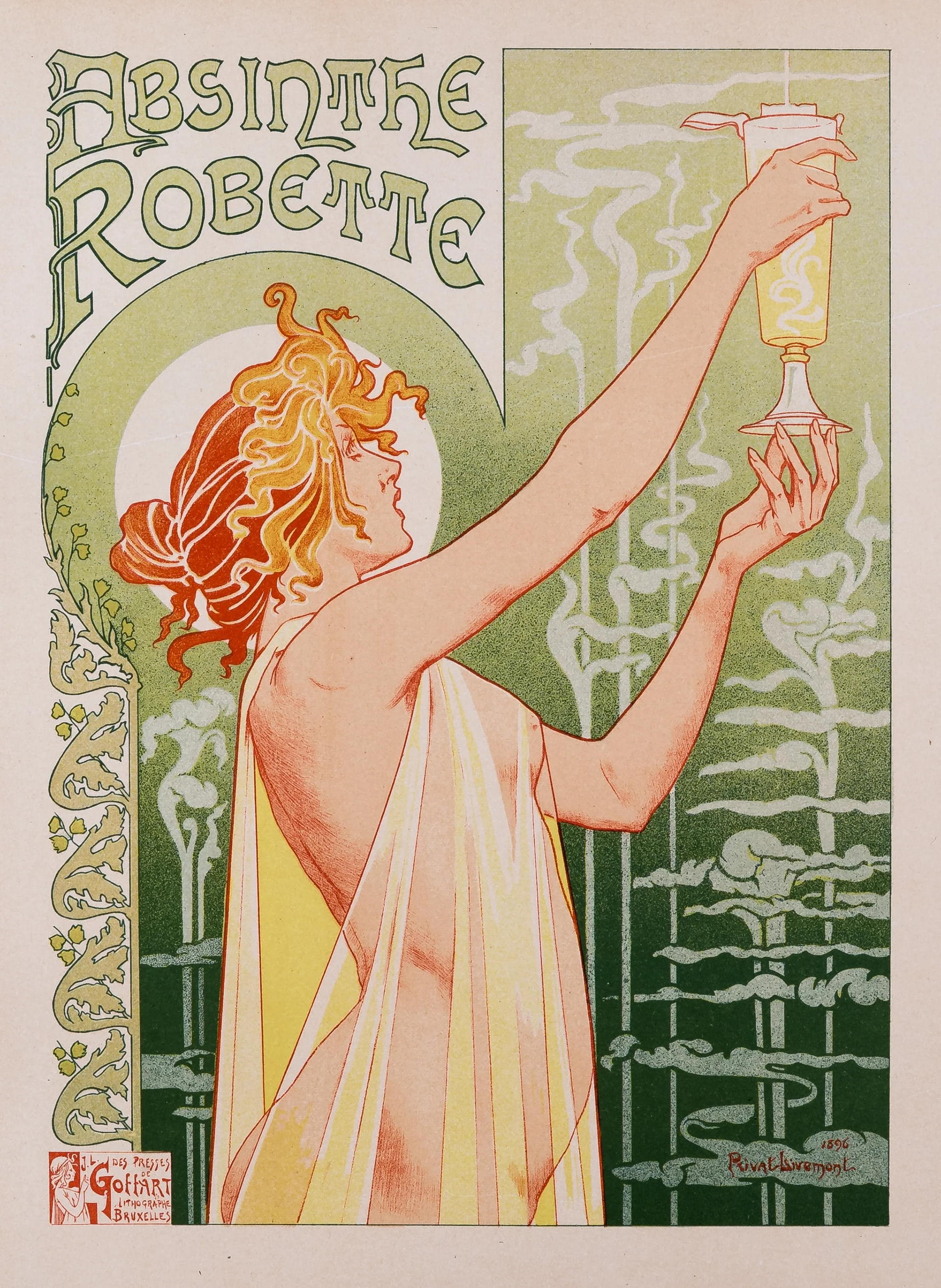 Absinthe Robette, Privat-Livemont, 1896