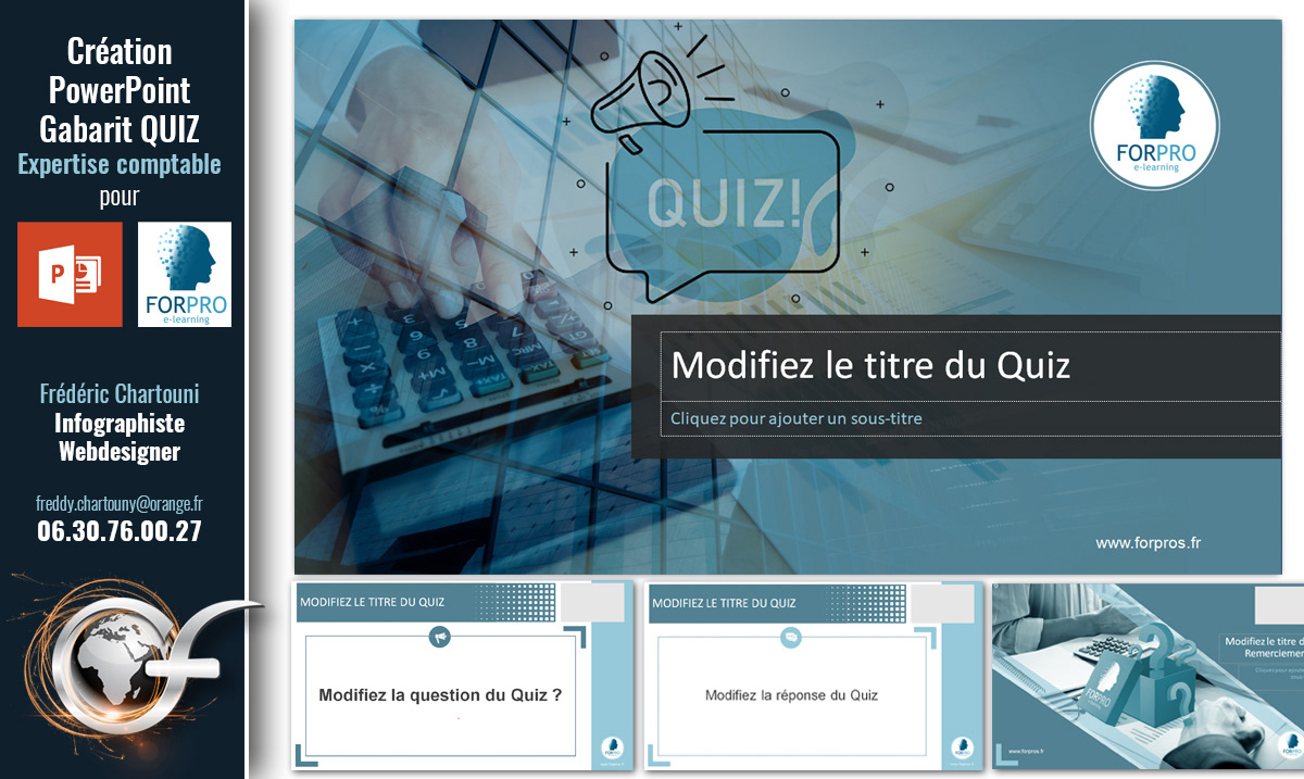 Création Powerpoint Expertise comptable pour l'entreprise Forpro