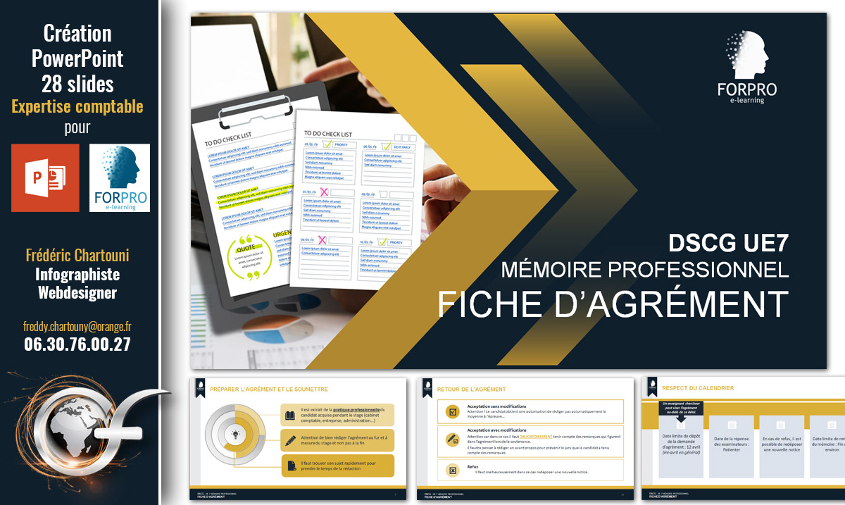 Création Powerpoint Expertise comptable pour l'entreprise Forpro