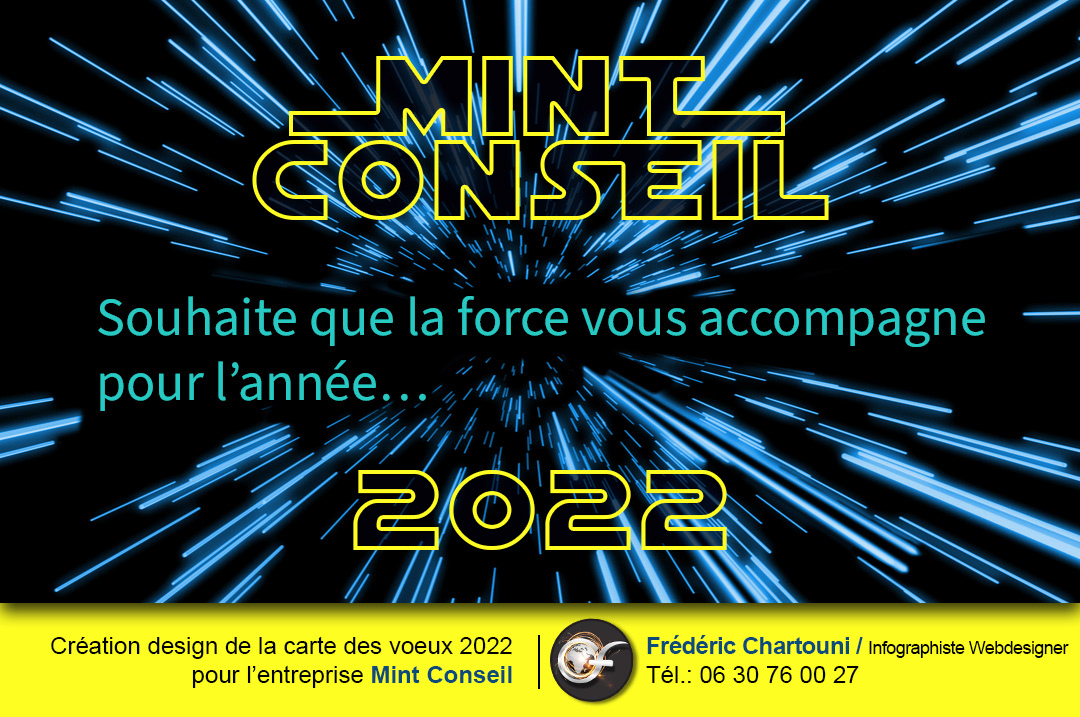 Création Vœux 2020 pour l'entreprise Mint Conseil
