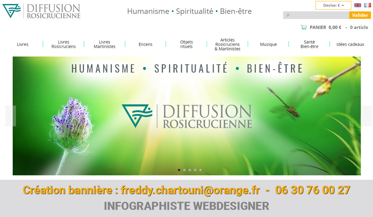 Création visuel slider site web pour le site web drc.fr