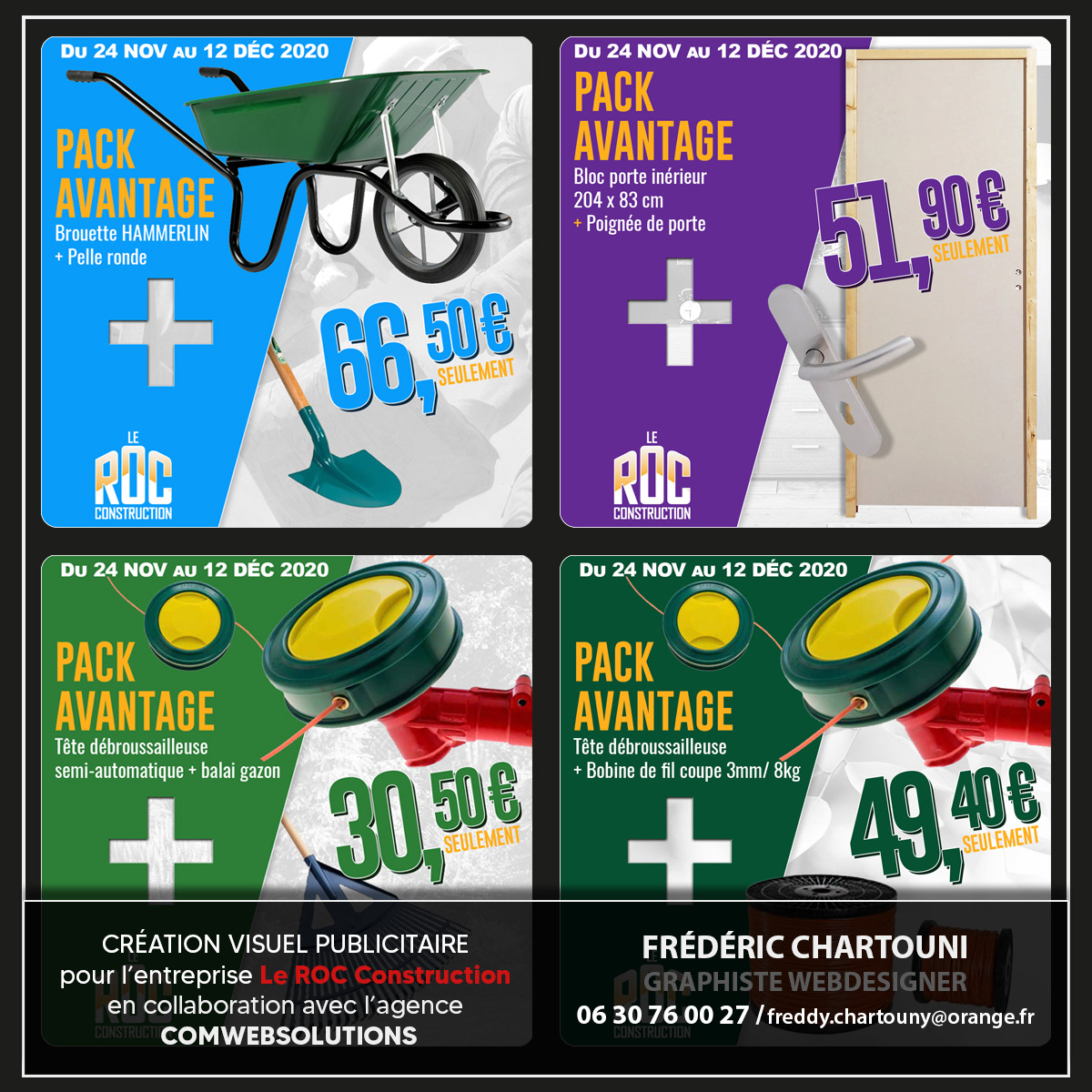Création Pub Facebook pour l'entreprise ROC Construction Martinique