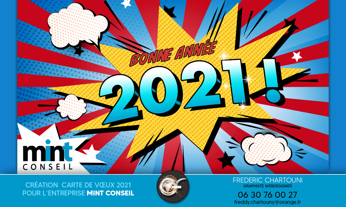 Création Vœux 2021 pour l'entreprise MINT Conseil