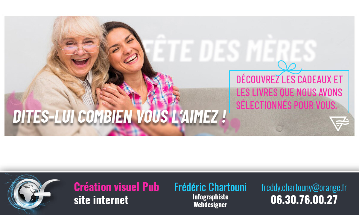 Création visuel fêtes des mères site internet drc.fr