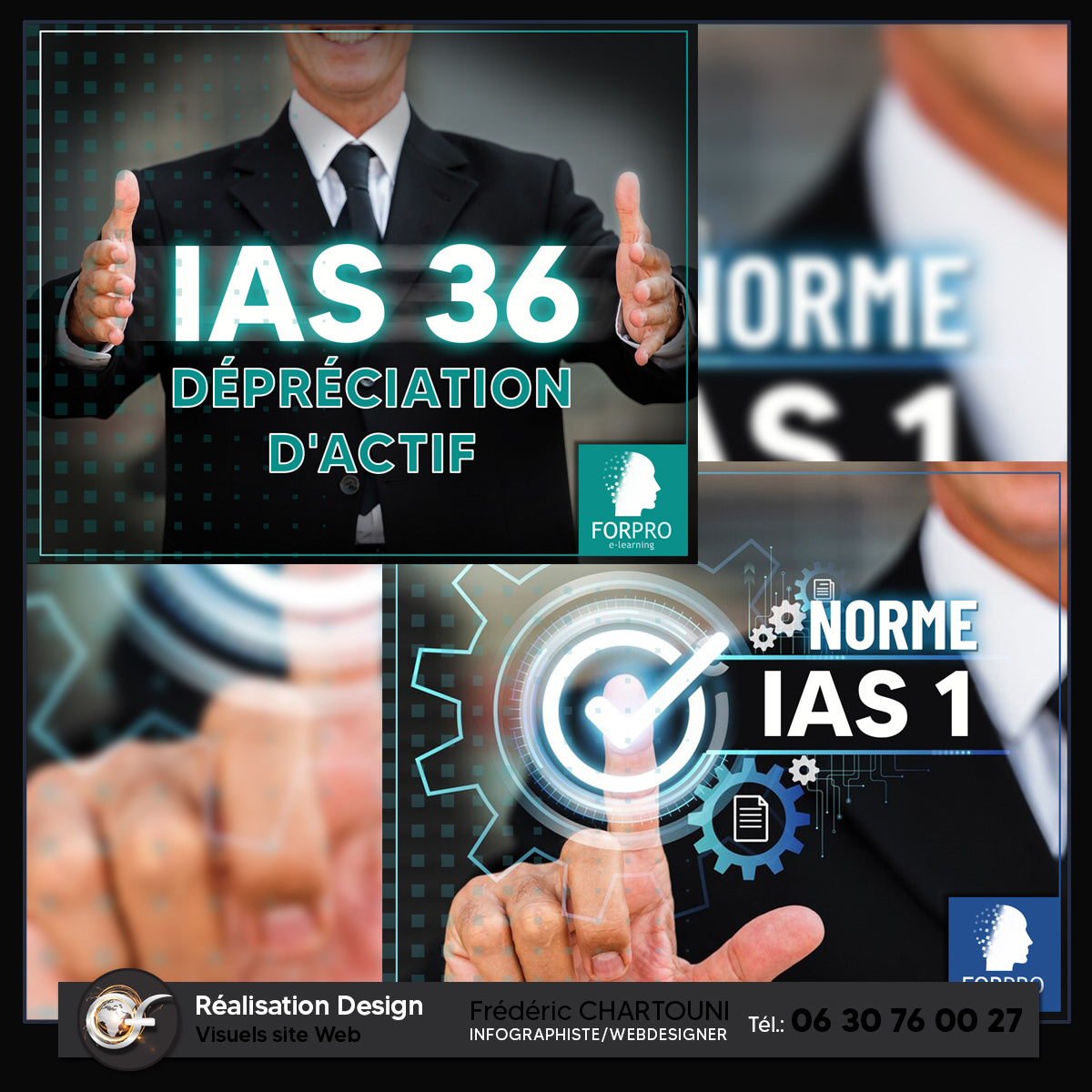 Création visuels Web pour l'entreprise FORPRO