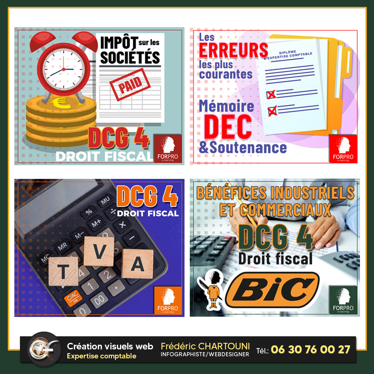 Création visuels Web pour l'entreprise FORPRO