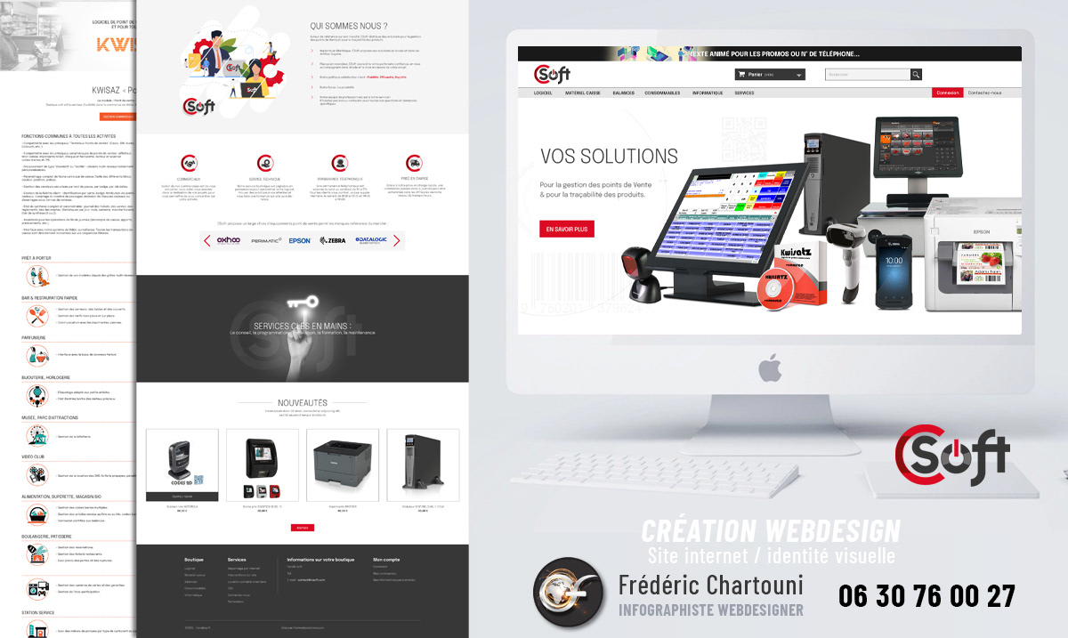 Création webdesign site internet C Soft Martinique