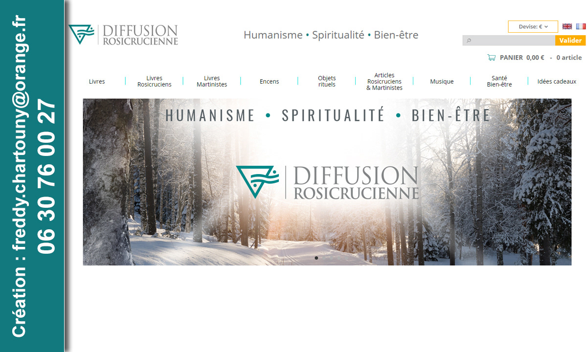 Création visuel slider  site web drc.fr