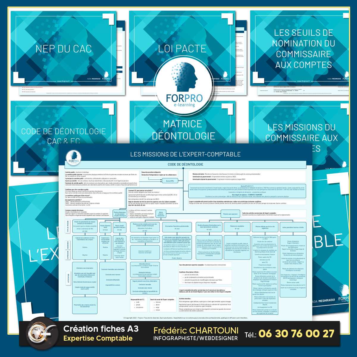 Création documents Expertise comptable  pour le site internet Forpro