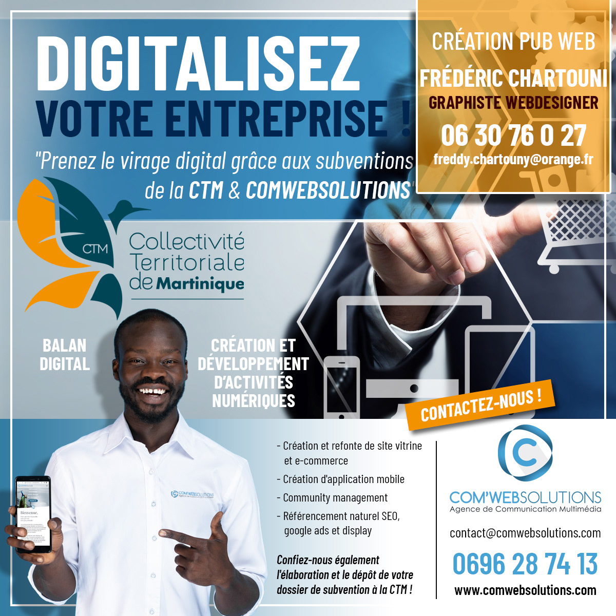 Création pub Facebook pour l'agence ComWeb-Solutions