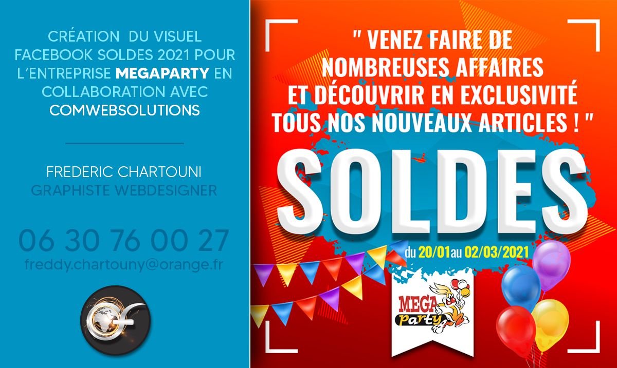 Création Pub Facebook pour l'entreprise MEGAPARTY Martinique
