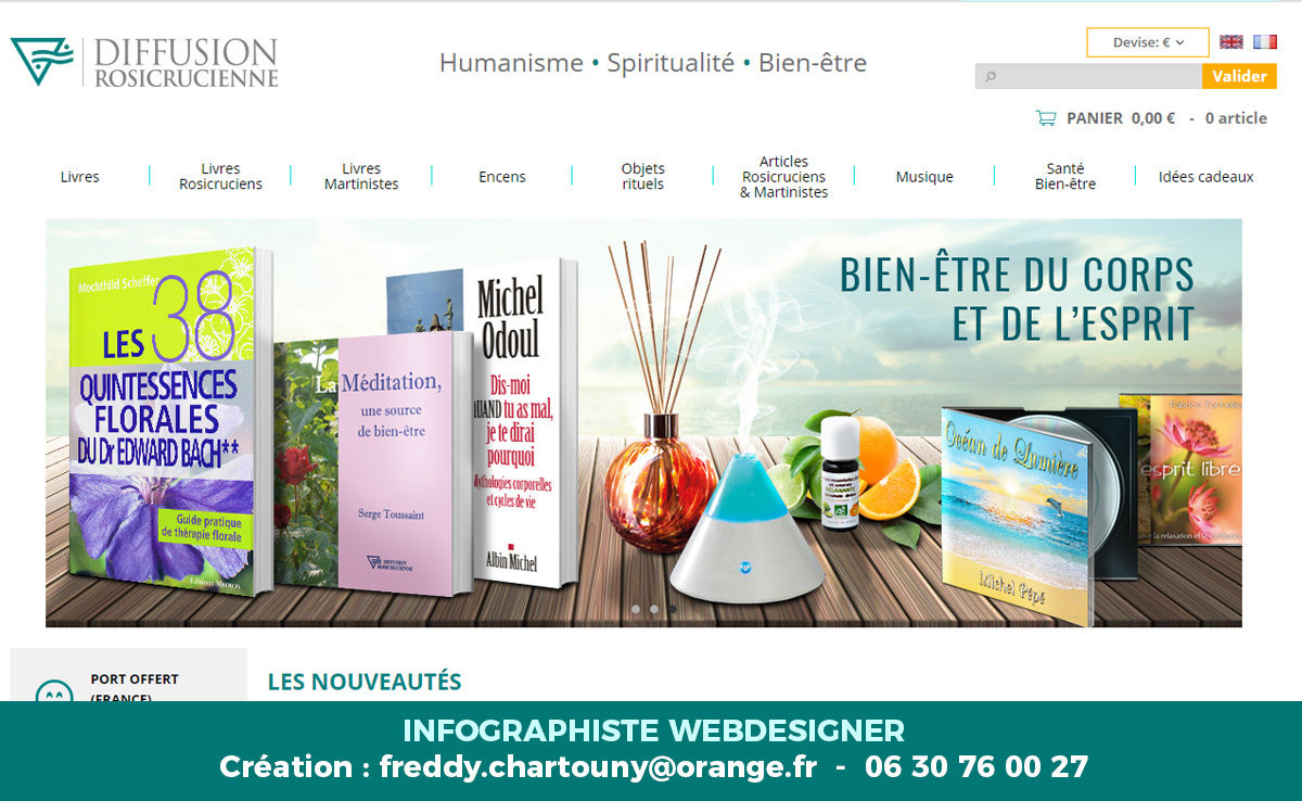 Création visuel slider  site web et Facebook