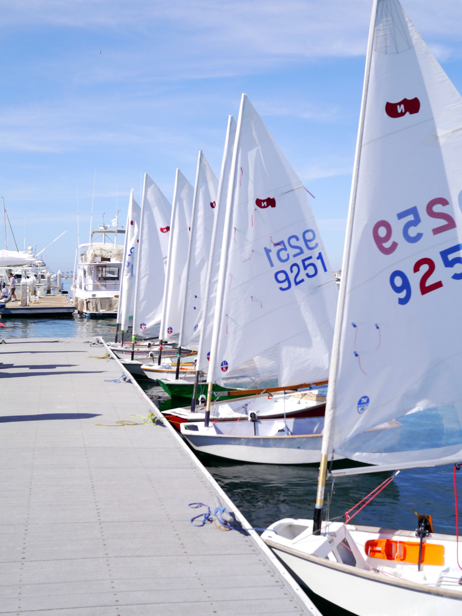 Dinghies ready for racing